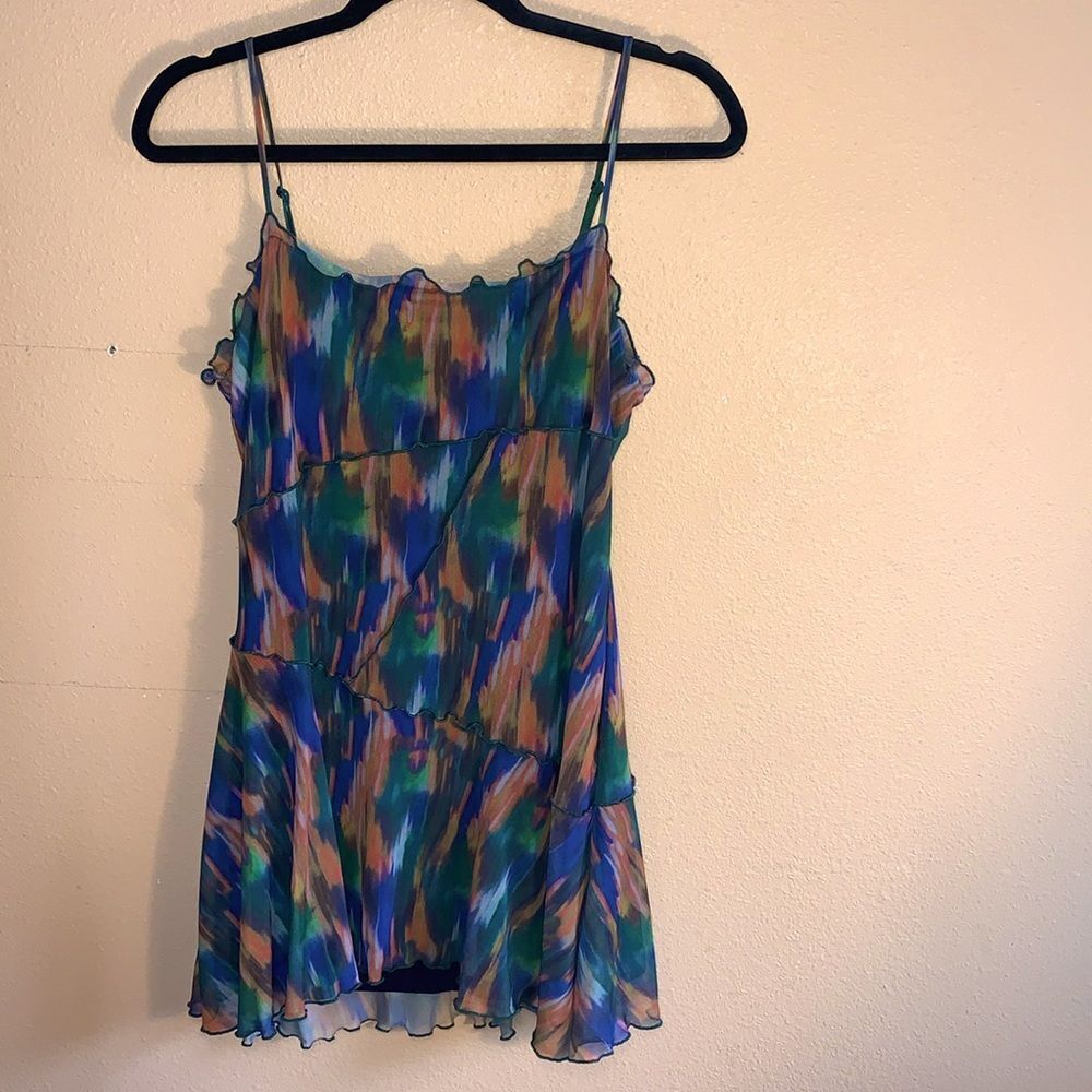 Urban Outfitters Colorful Tiered Baby Doll Dress - Fun & Flirty Soft & Stretchy